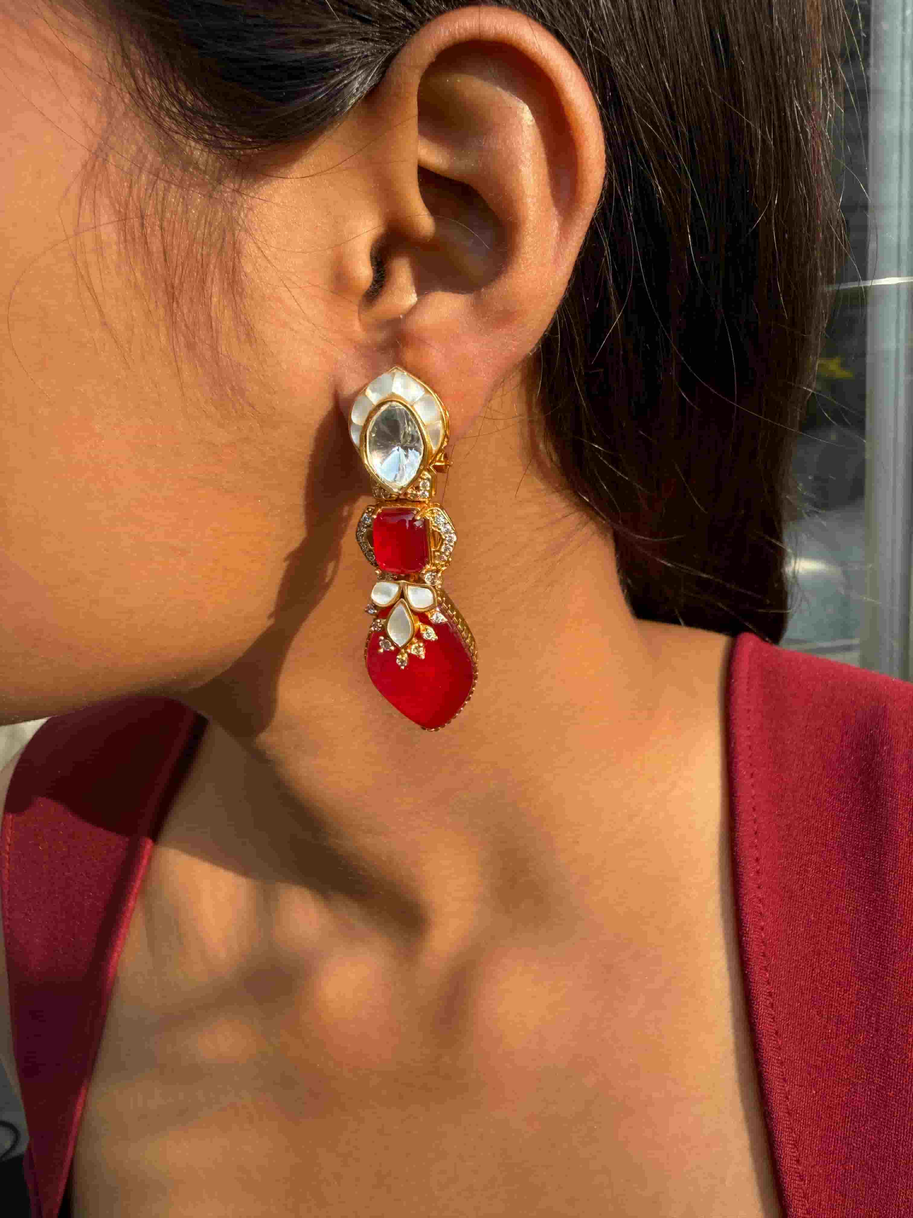 ANWESHA POLKI EARRING - Image 4