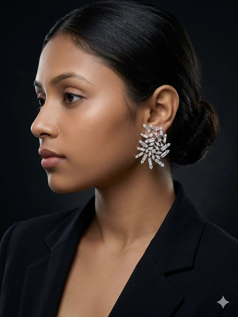 AYESHA DIAMOND CRACKER STUD