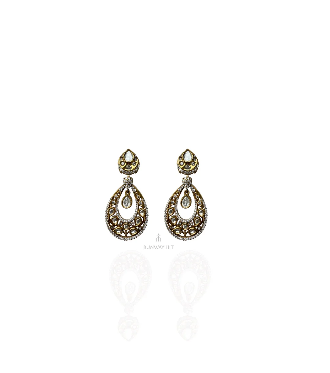 BARSHA PURE SILVER EARRING - Image 2