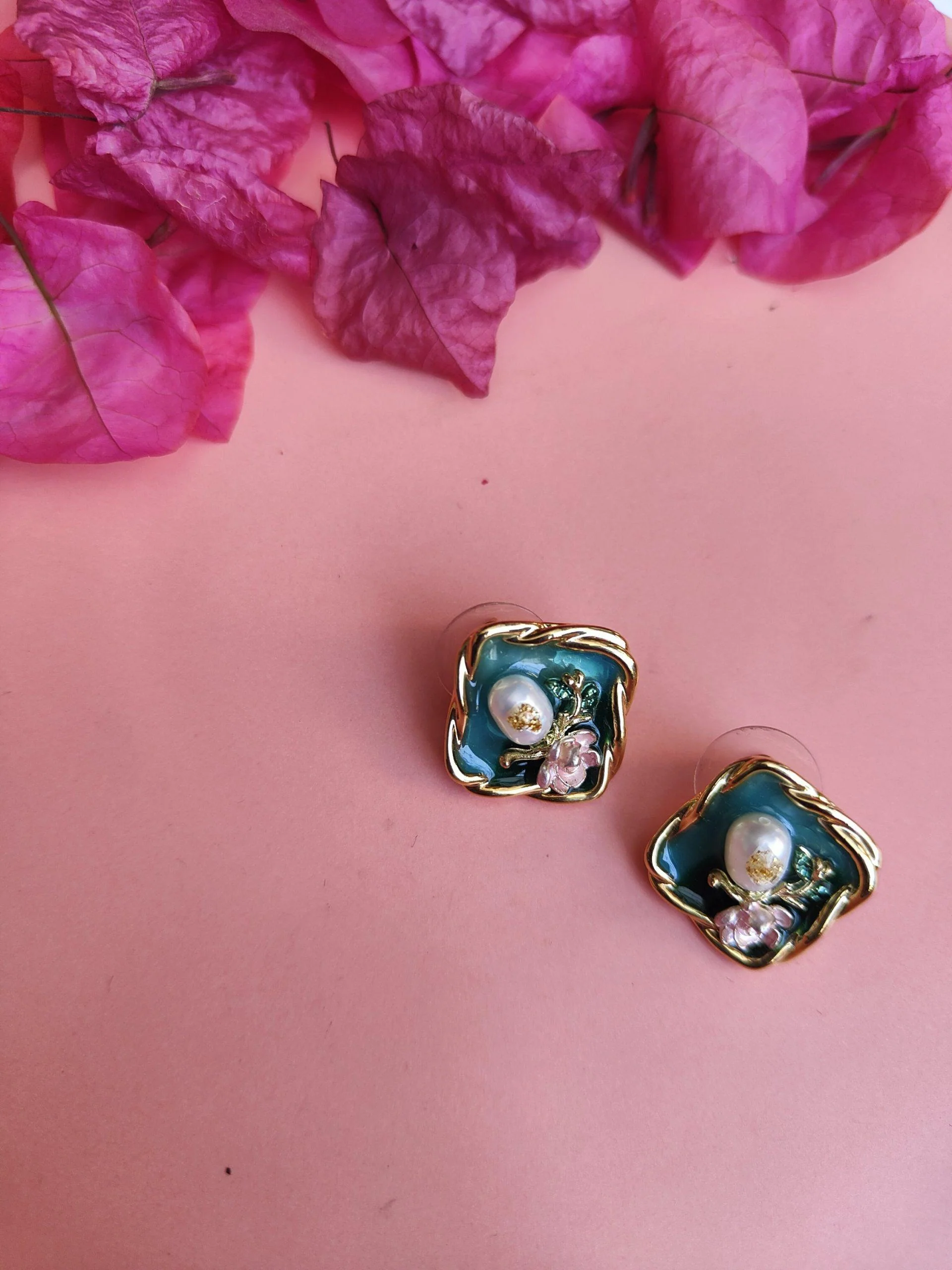Blue Pearl Studs
