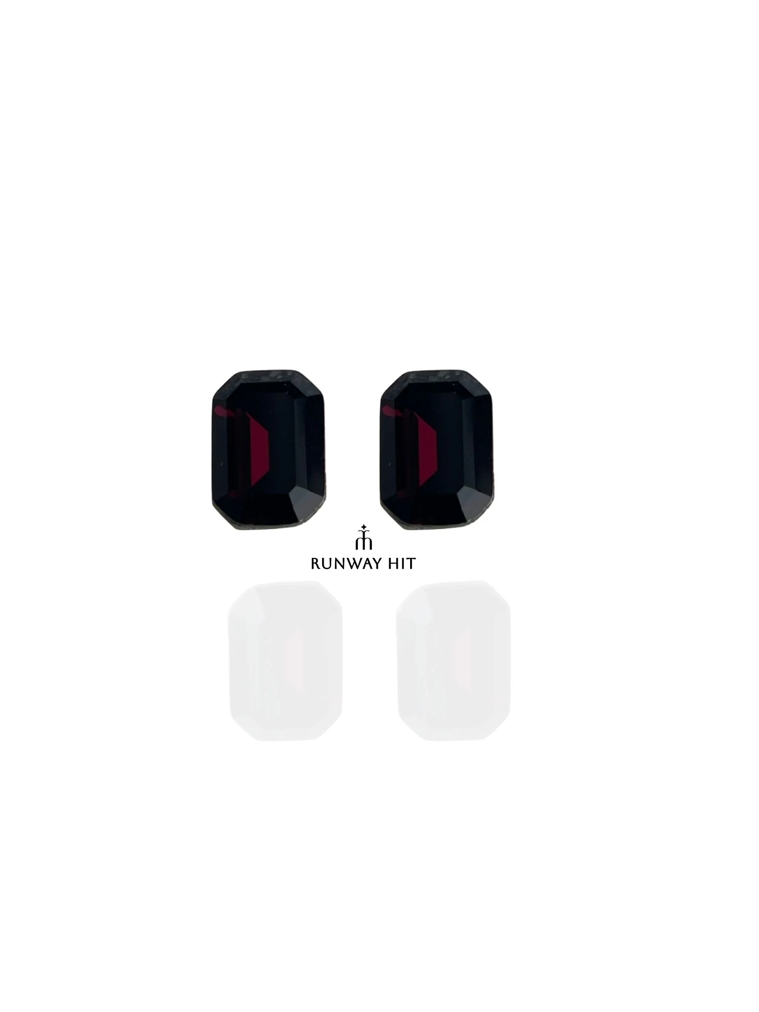 CERSEI MAROON SWAROVSKI ELEMENT STUD - Image 2