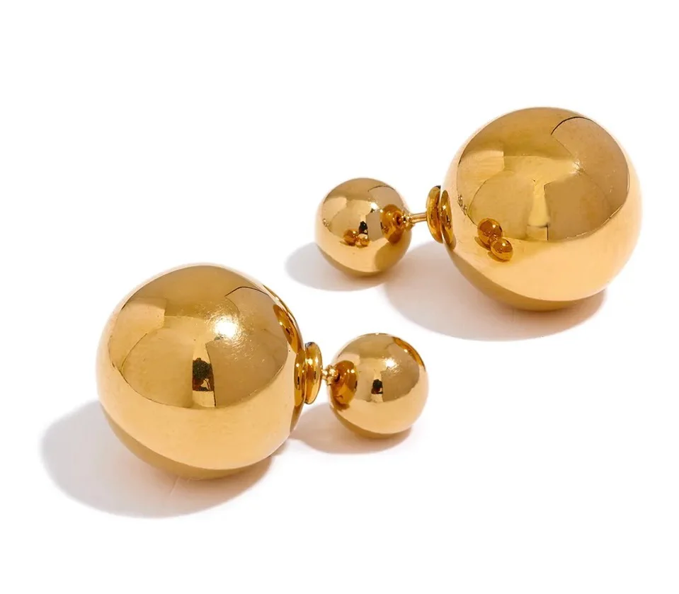 DOUBLE SIDED STUDS (gold/silver) - Image 5