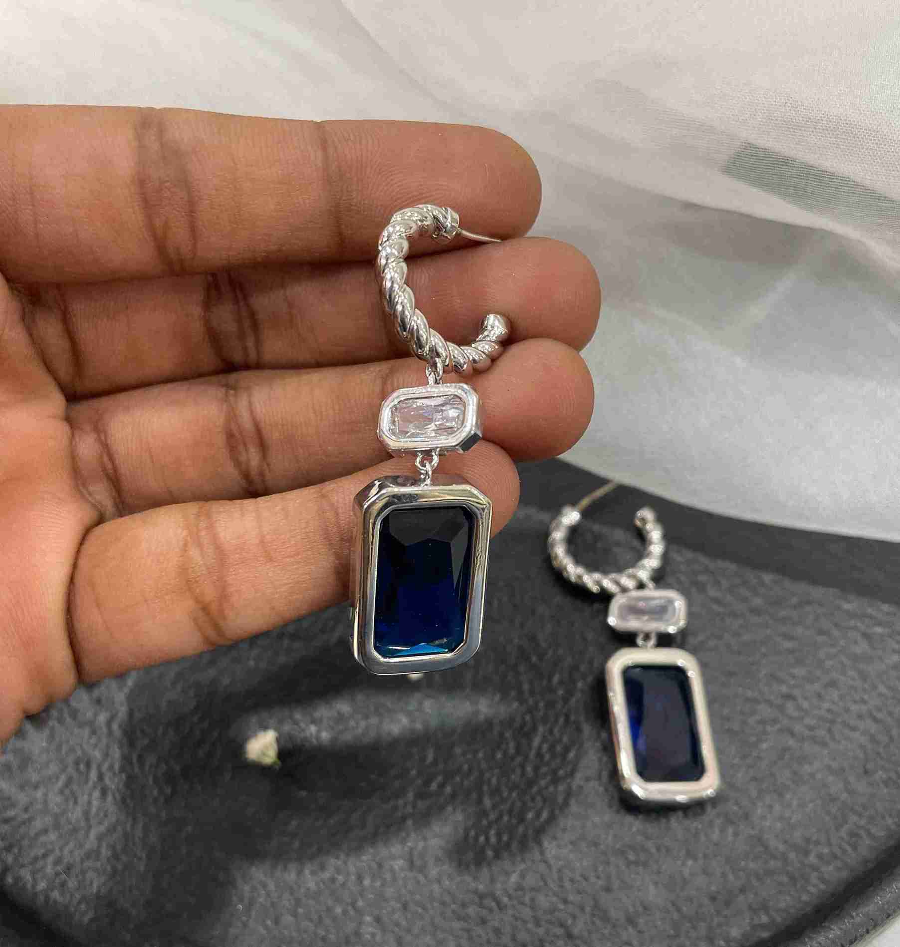 ELSIE 92.5 SILVER EARRING