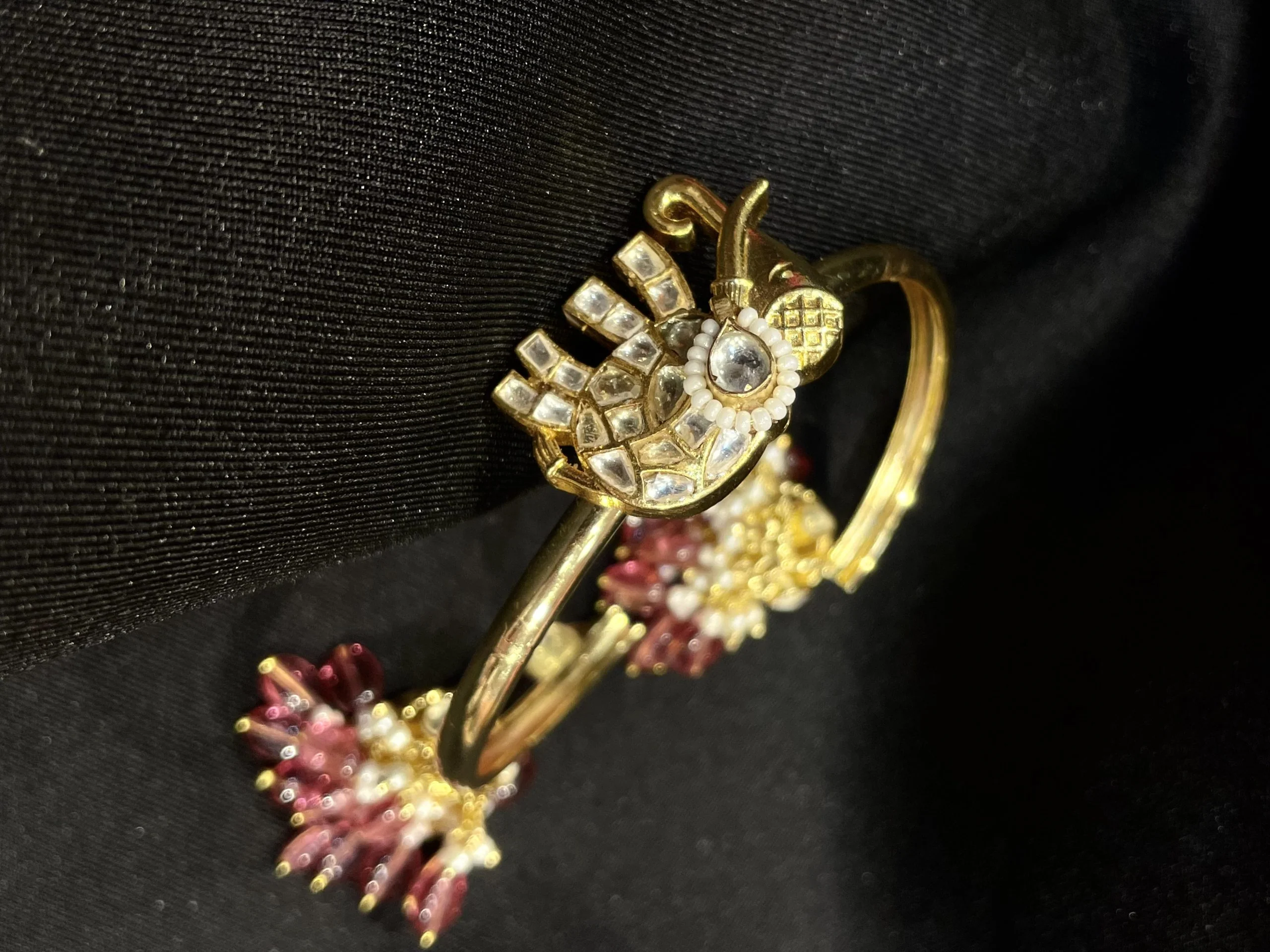 GAJAA BANGLE WITH HANGING JHUMKA - Image 3