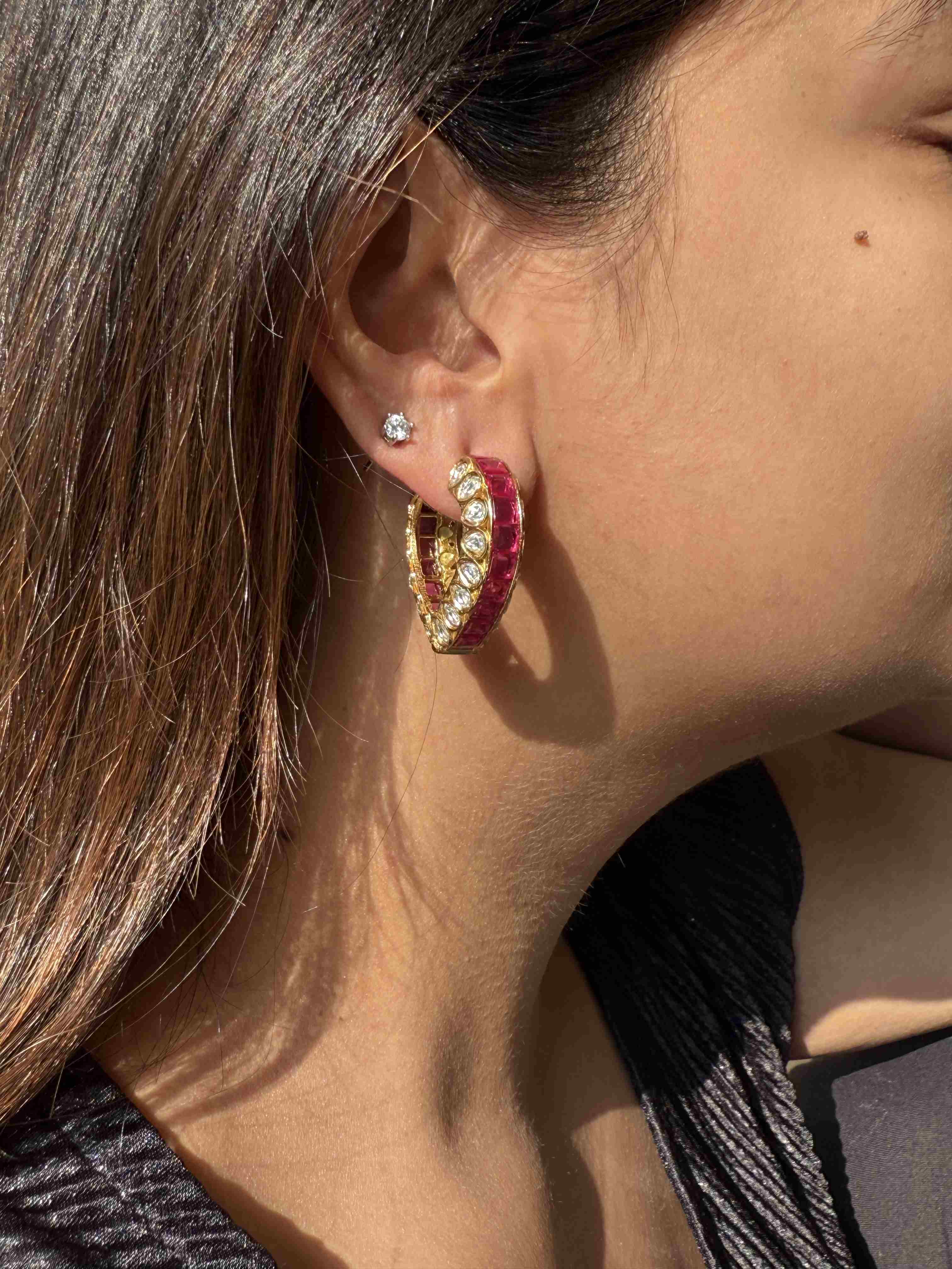 GIVA RUBY HOOPS