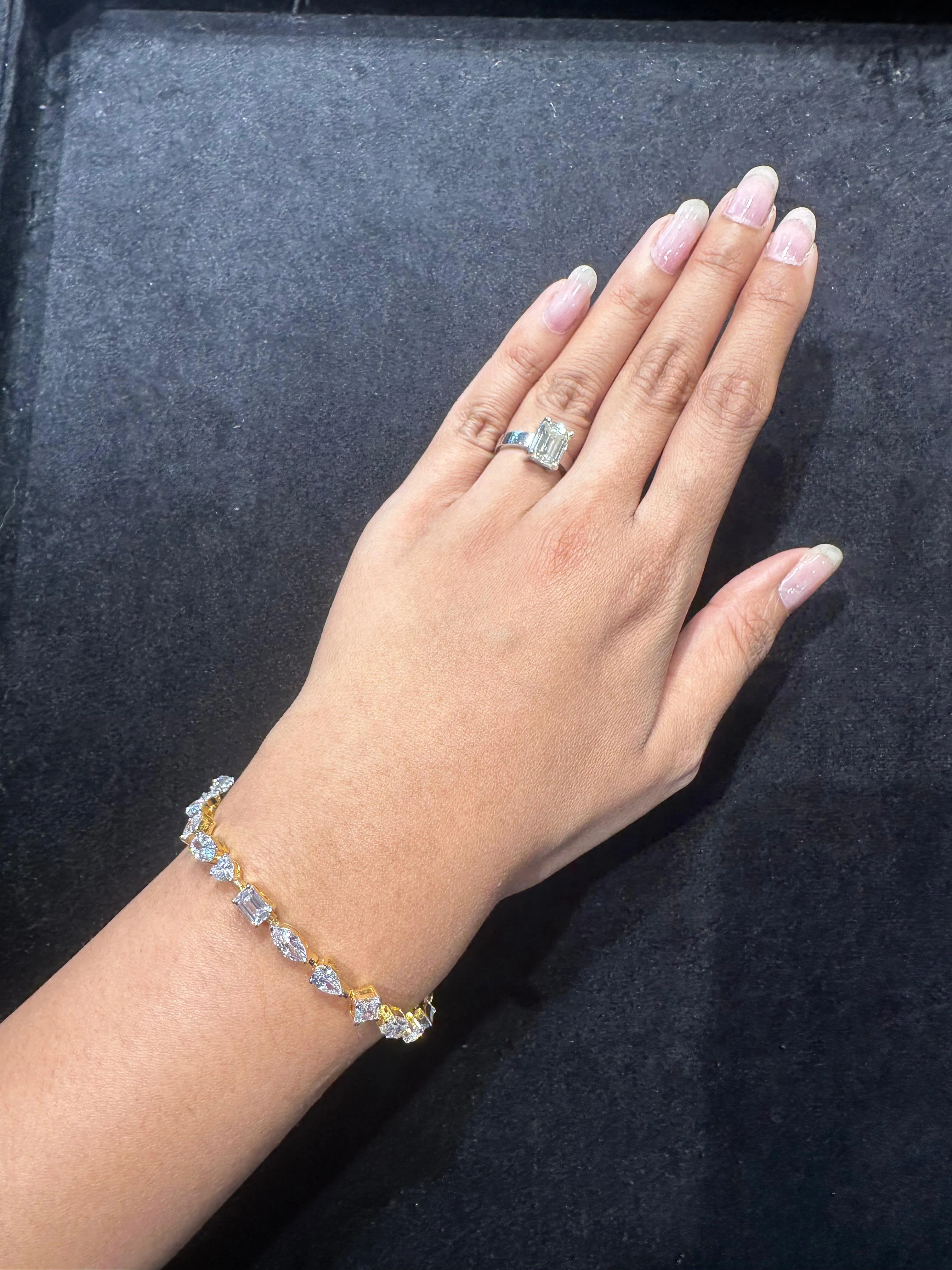 KYLIE PURE SILVER AND CERTIFIED SWAROVSKI TENNIS BRACELET
