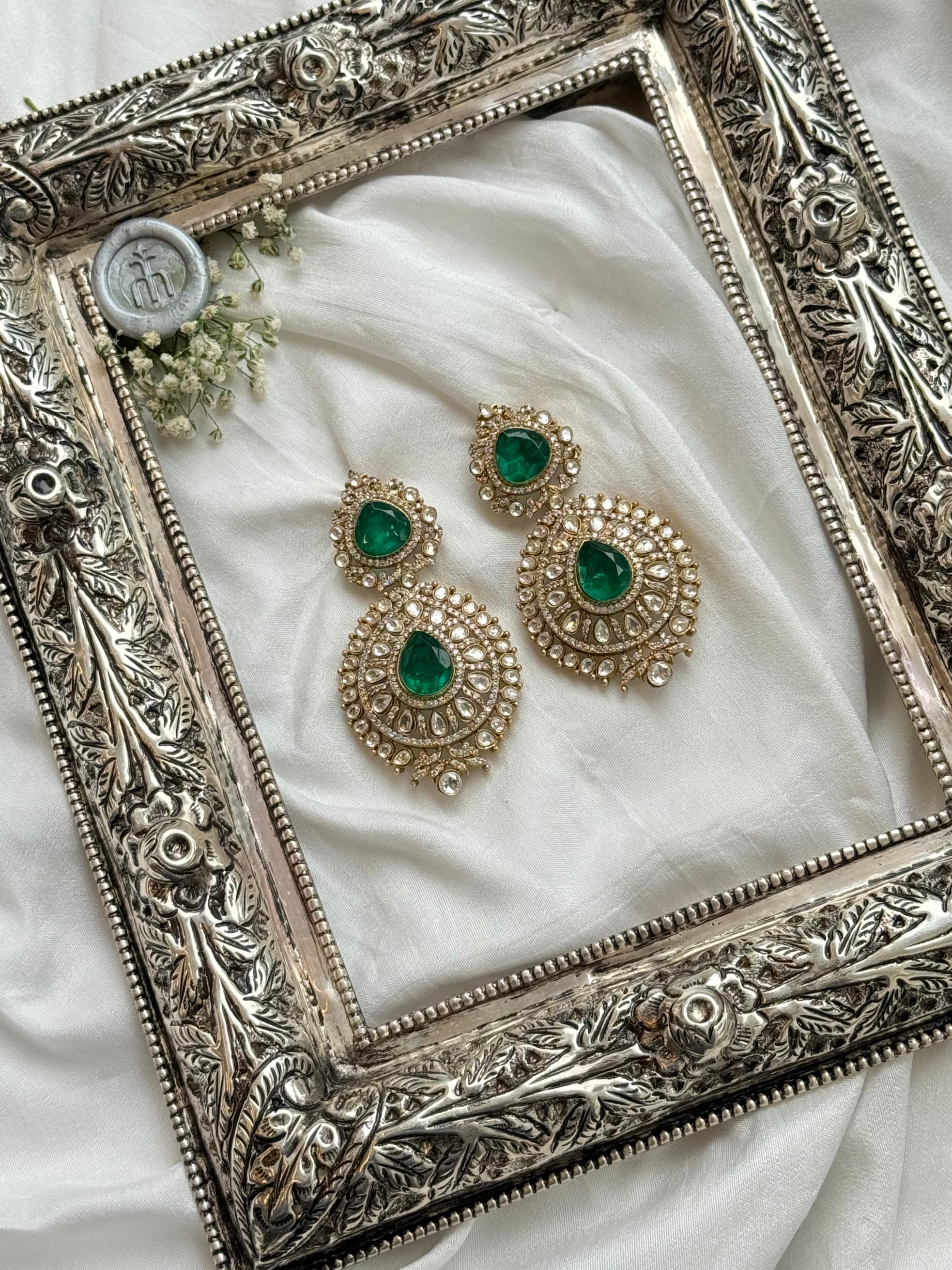 LEKHA GREEN EARRING - Image 2