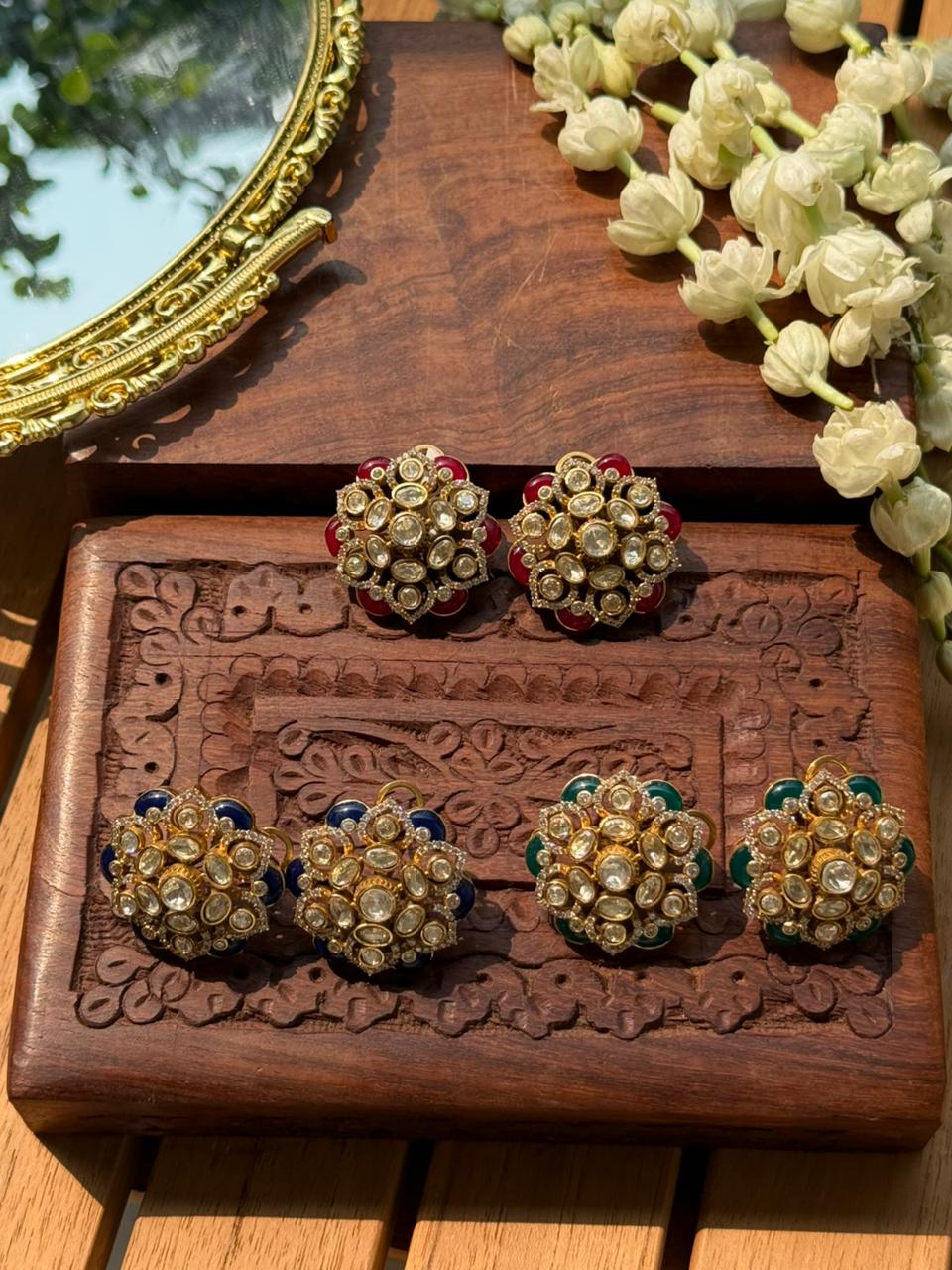 MANISHA POLKI STUD - Image 4