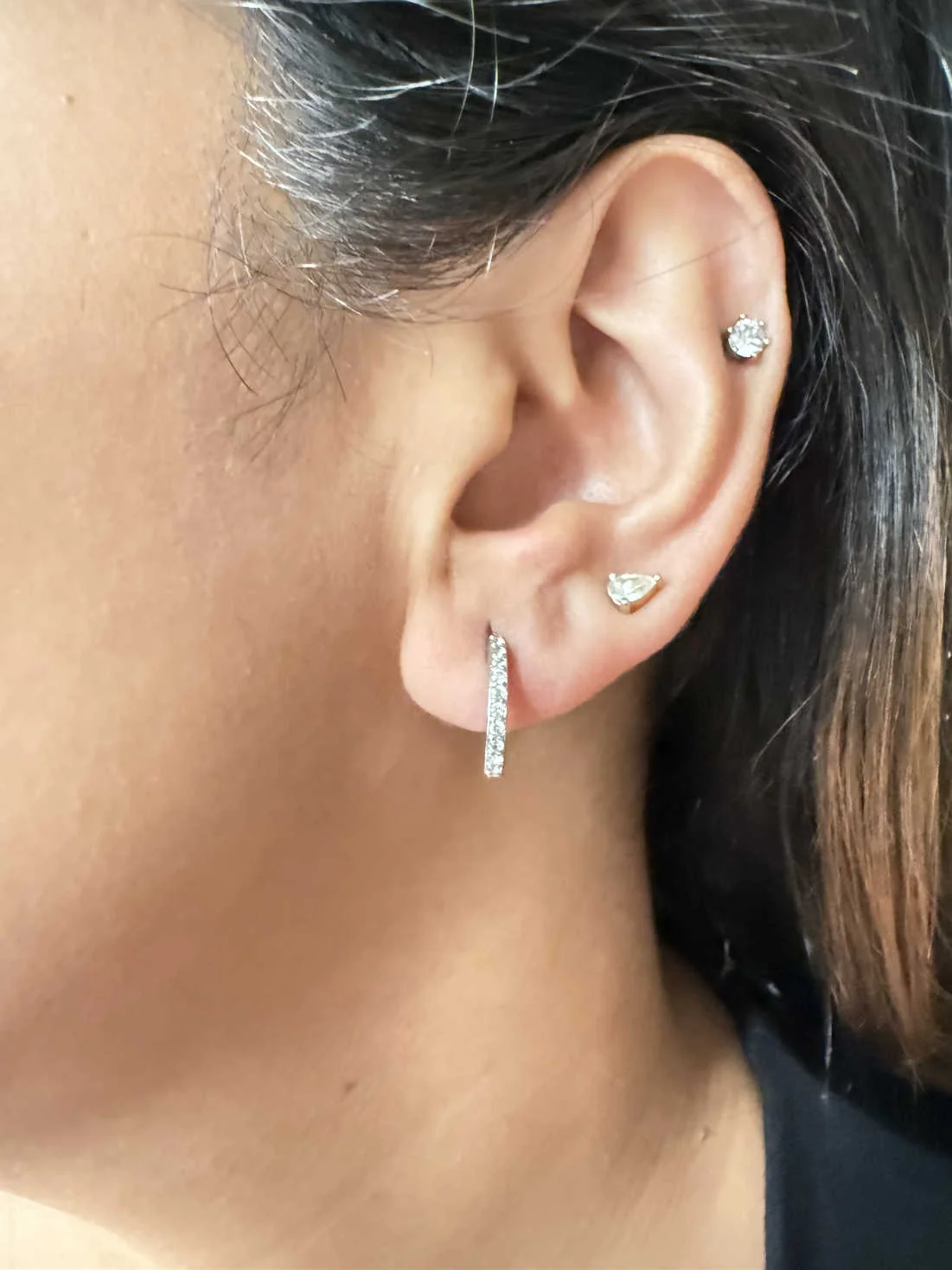 METELDA ROUND MINI SILVER HOOPS