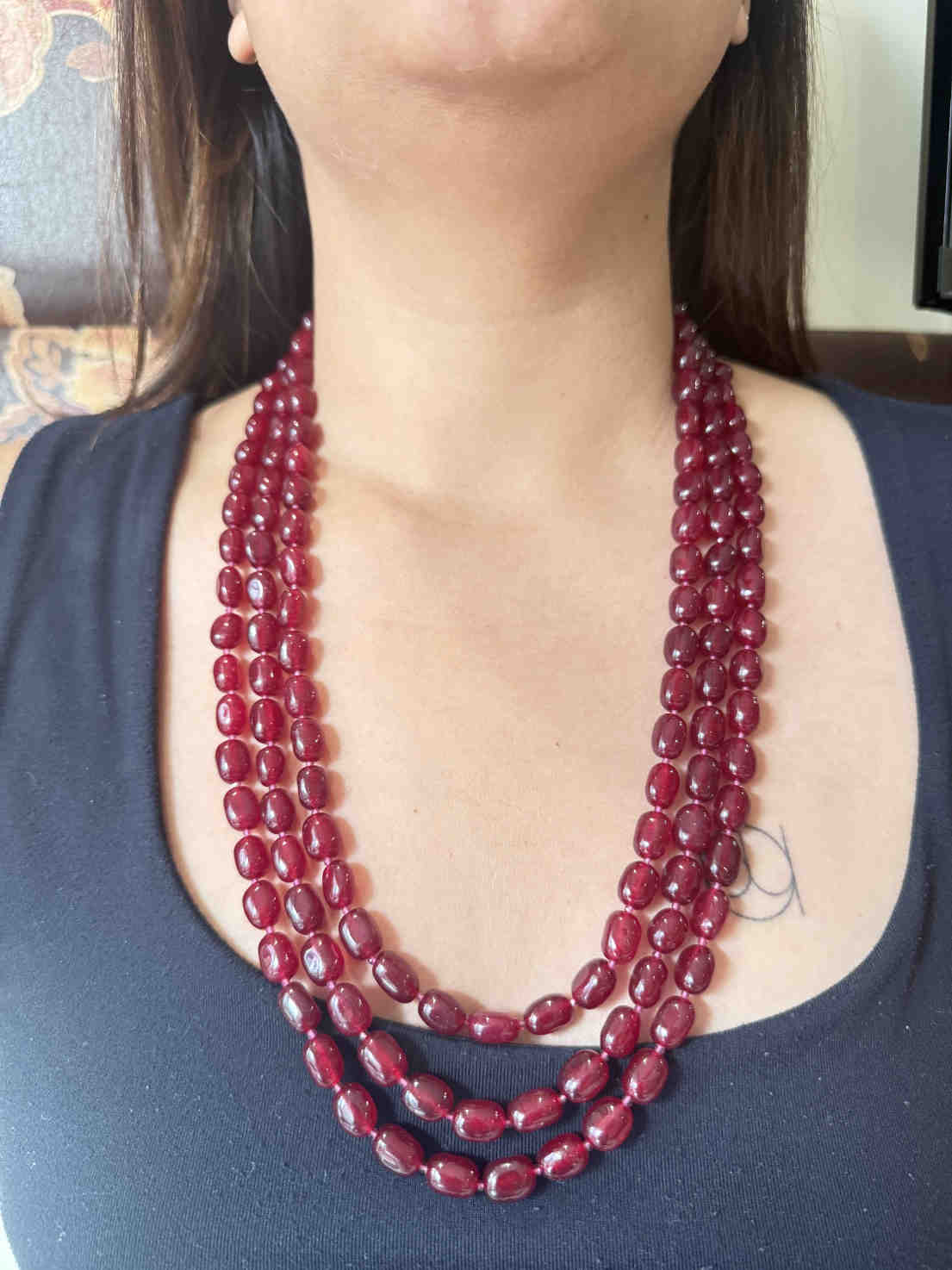 RED 3 LAYERED MAALA