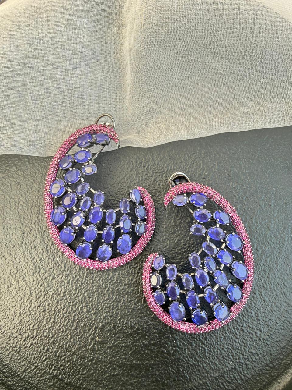 OLIVE STATEMENT SEMIPRECIOUS EARRINGS - Image 3