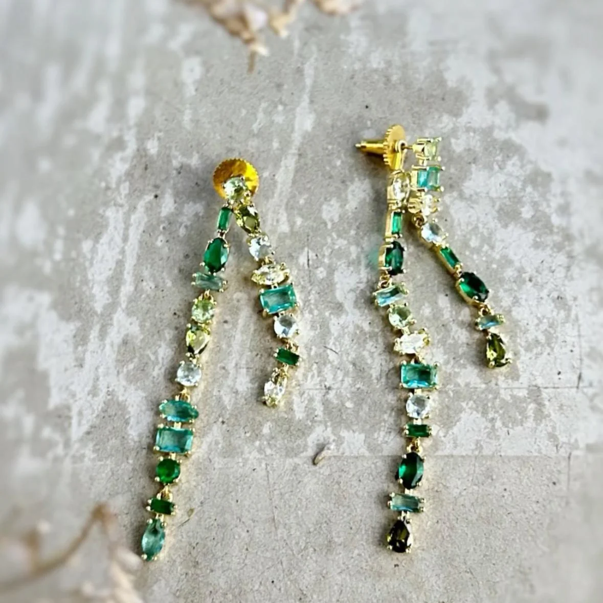 PAISLEY SWAROVSKI LONG EARRING - Image 3