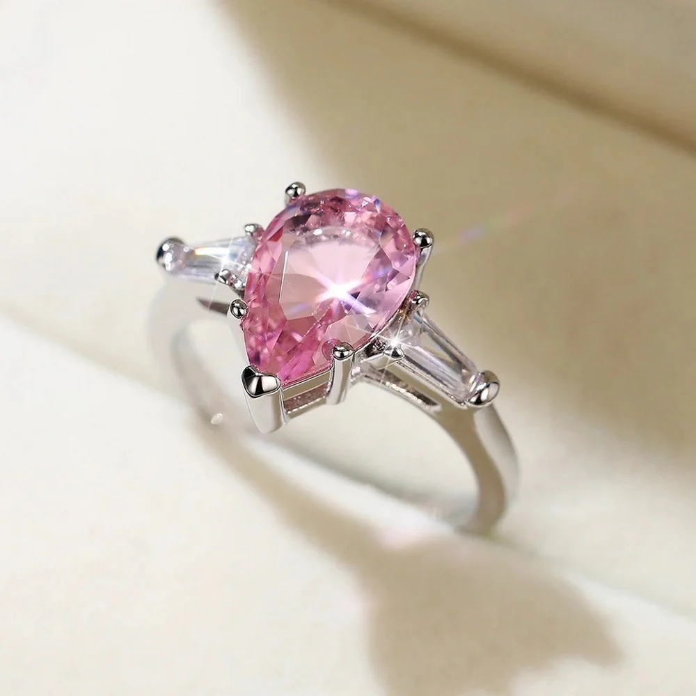 Pink Drop Ring