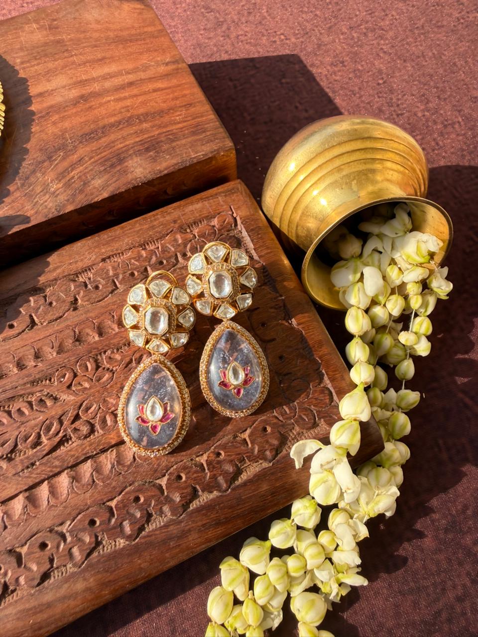 RAFINA POLKI EARRING - Image 3