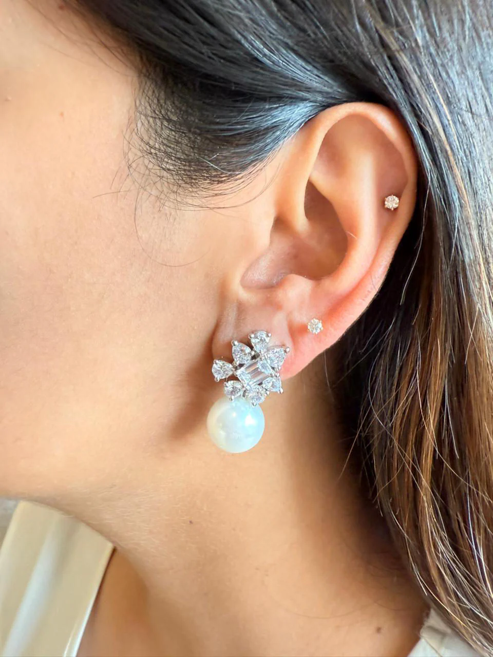 RAIZER DIAMOND WITH PEARL STUD