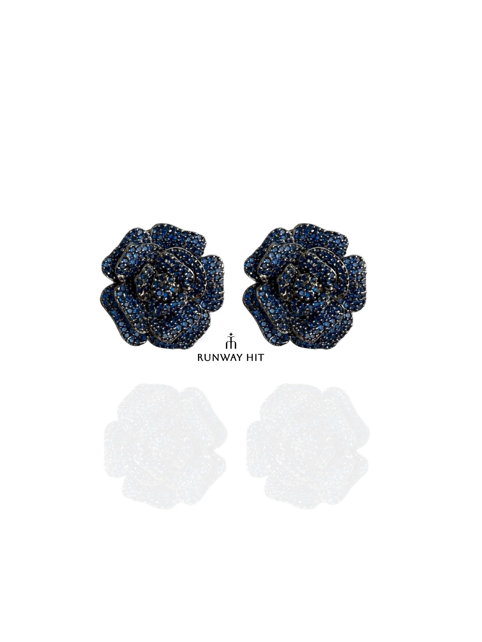 ROSE CZ BLUE STUD - Image 2