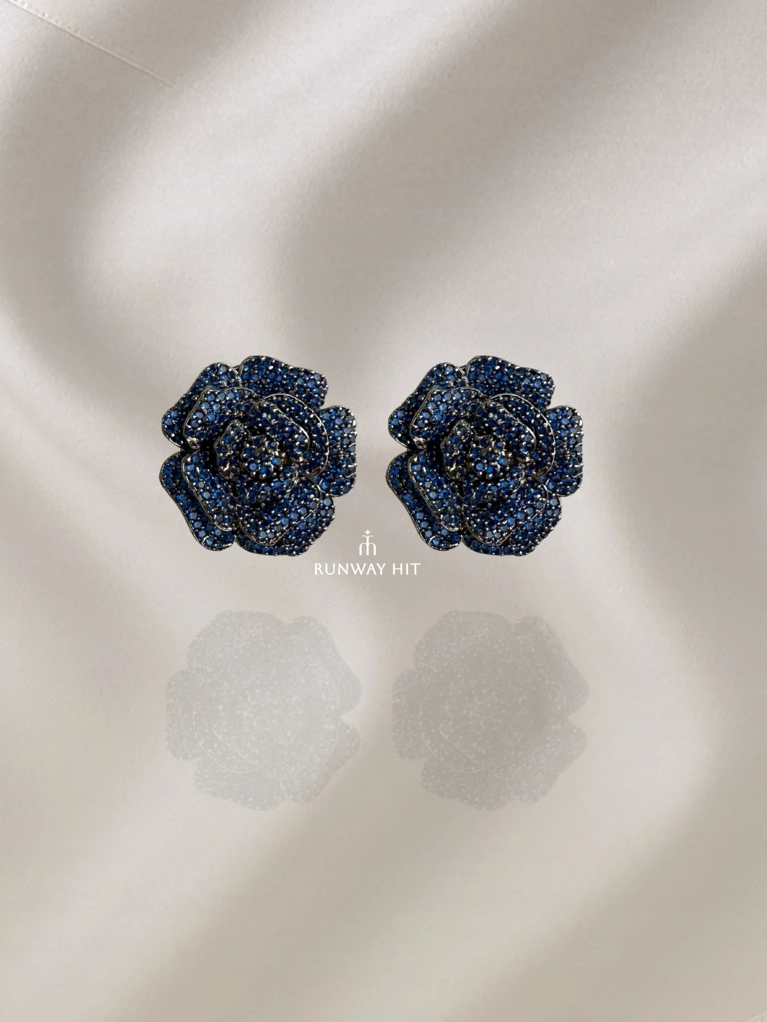 ROSE CZ BLUE STUD - Image 3