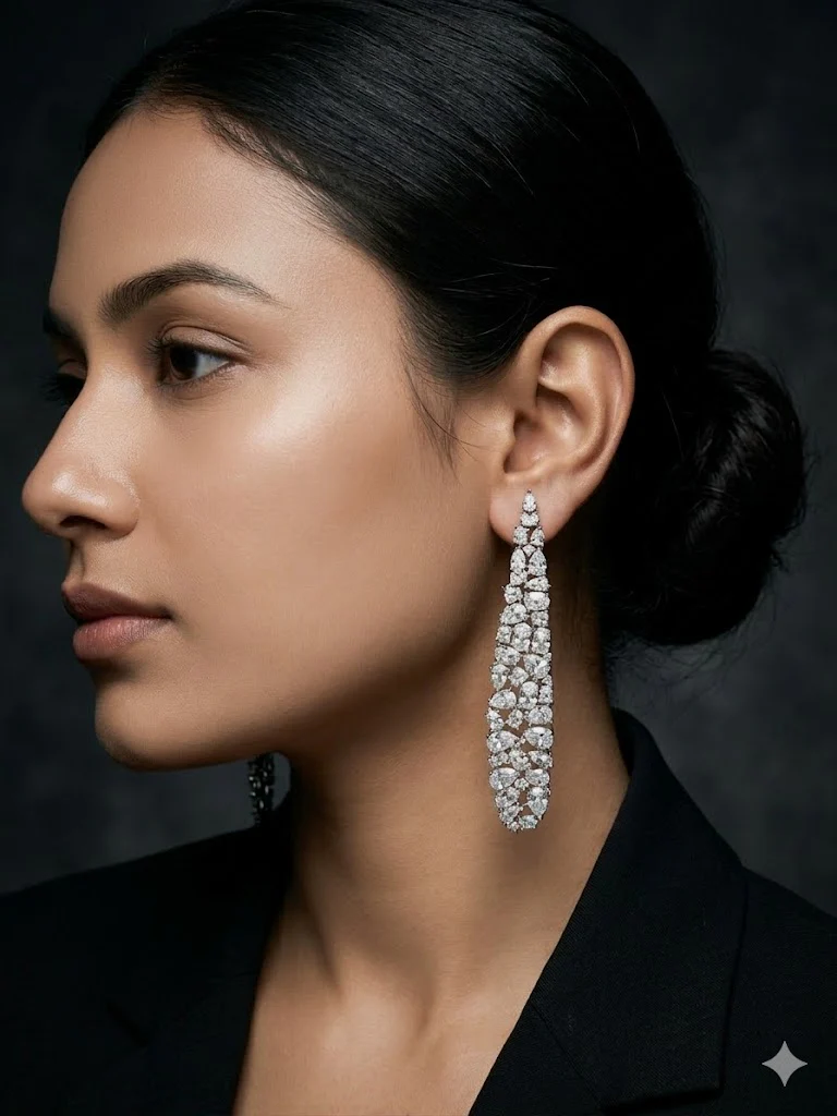 SHELTER DIAMOND LONG EARRING
