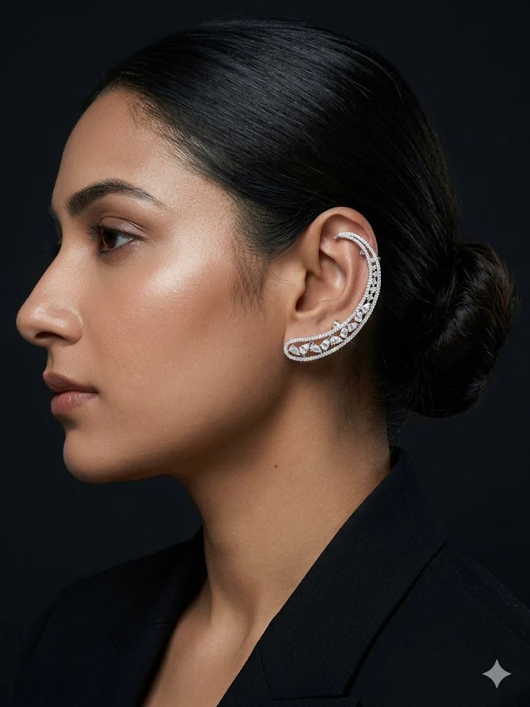 SLEEK MOON EARCUFF - Image 2