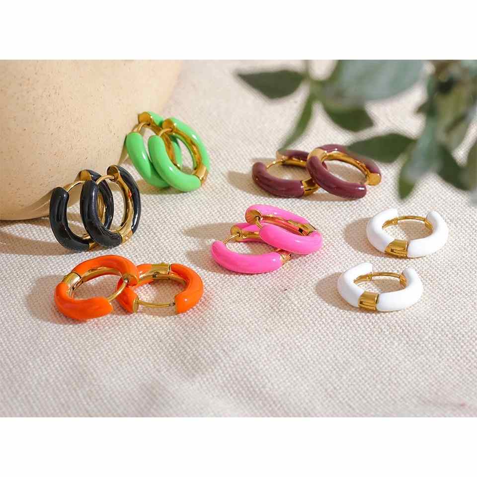 SMITH HOOPS (white/black/pink)