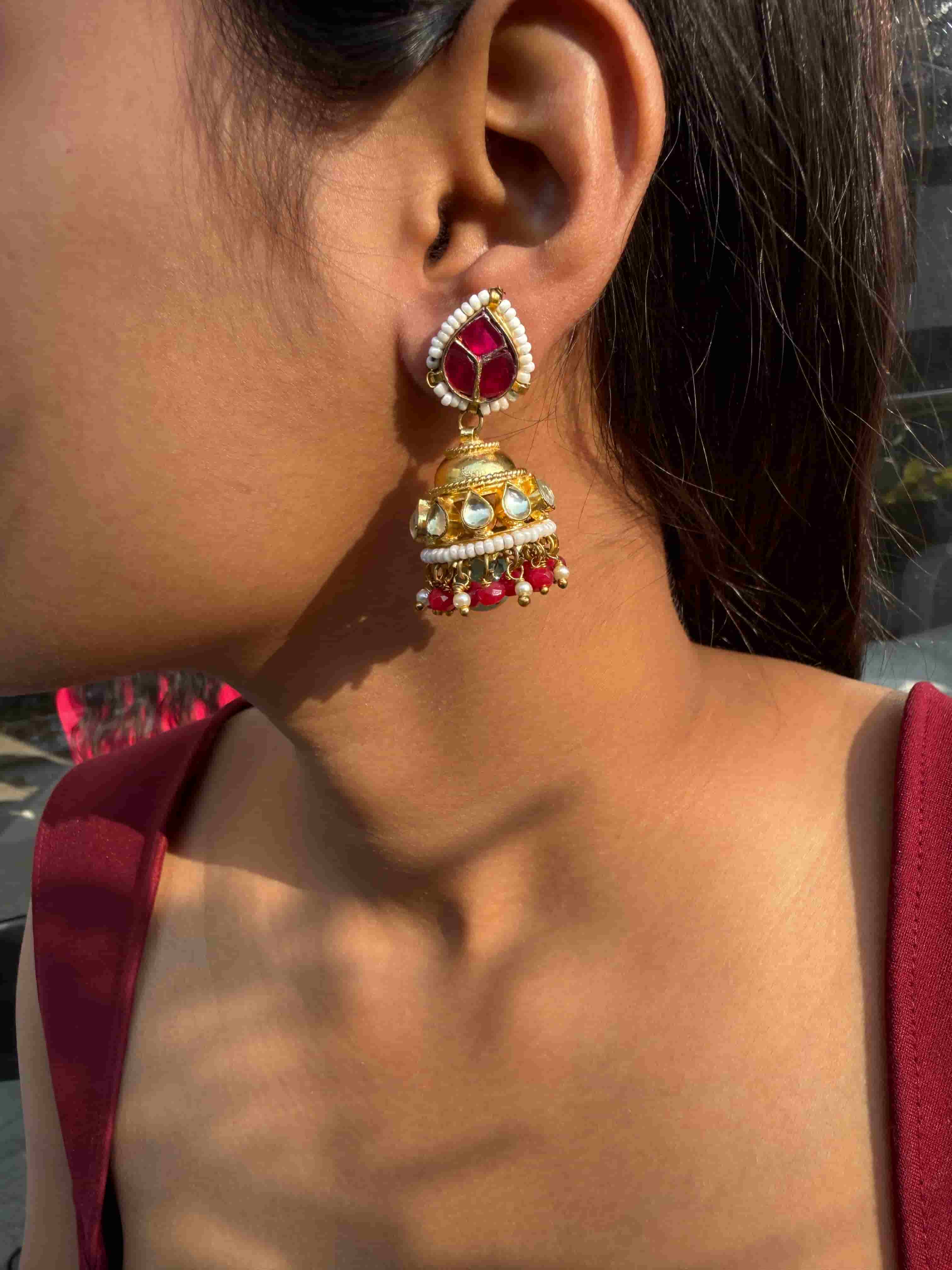 SUHIKA KEMPU JHUMKA - Image 2